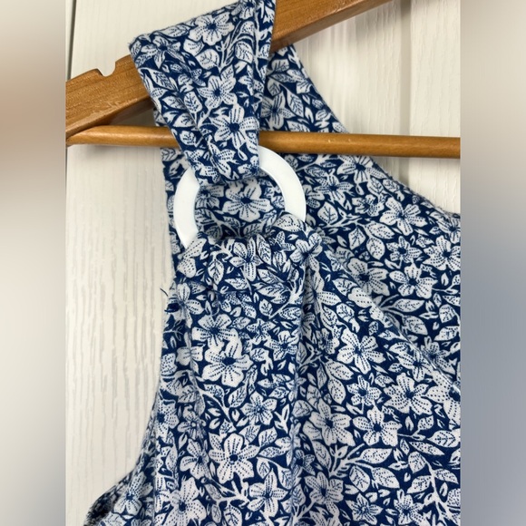 Lanz Vintage Jumpsuit Size Large Wide Leg Floral Pockets - Picture 4 of 7